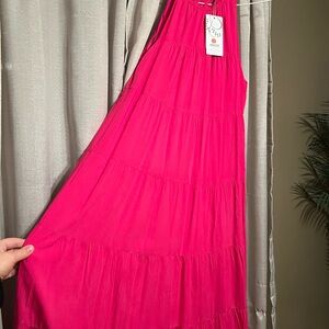 Others Follow Fuchsia Maxi Dress